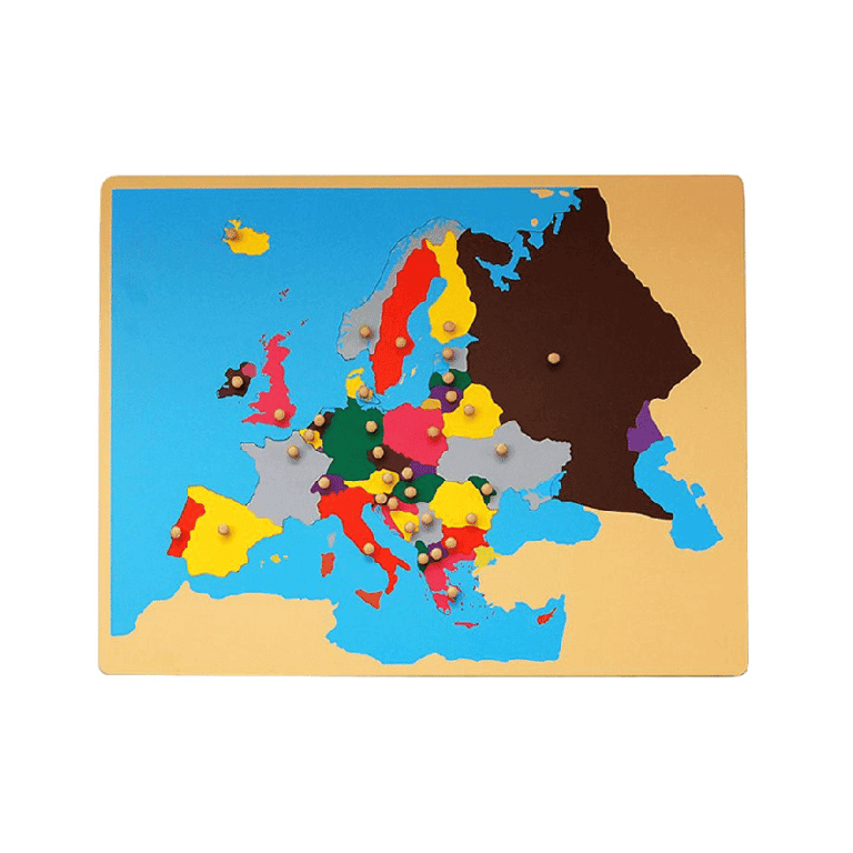 Kid Advance Montessori Puzzelkaart van Europa
