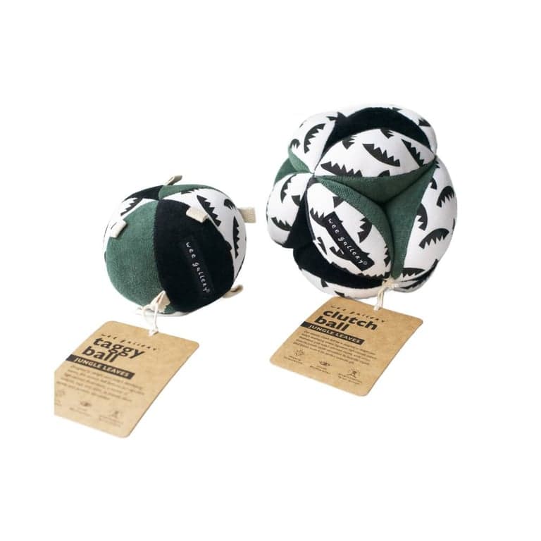 Wee Gallery Jungle Bladeren Koppeling en Taggies Bal Bundel