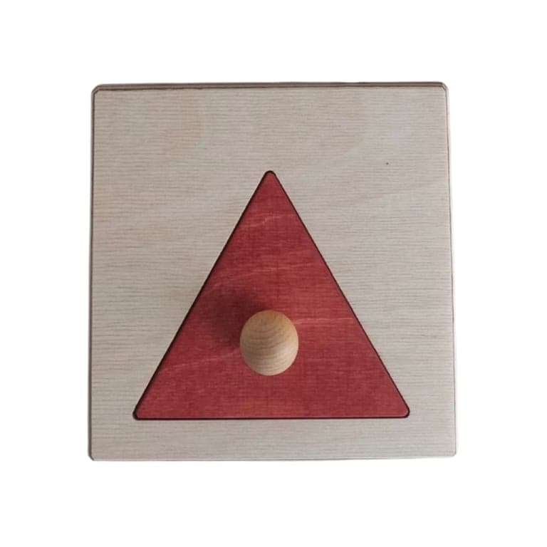 Tapintoys Montessori Houten Puzzel Pinbord Driehoek