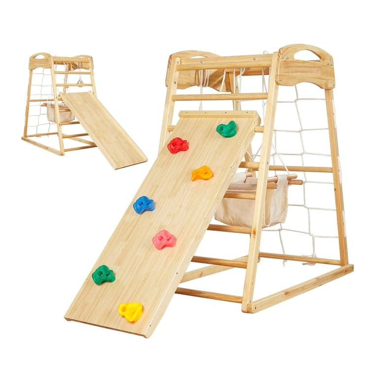FUNLIO 7-in-1 Houten Binnenspeeltuin