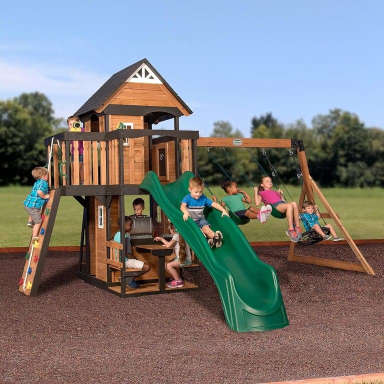 Backyard Discovery Schommel Set met Speelhuisje Canyon Creek