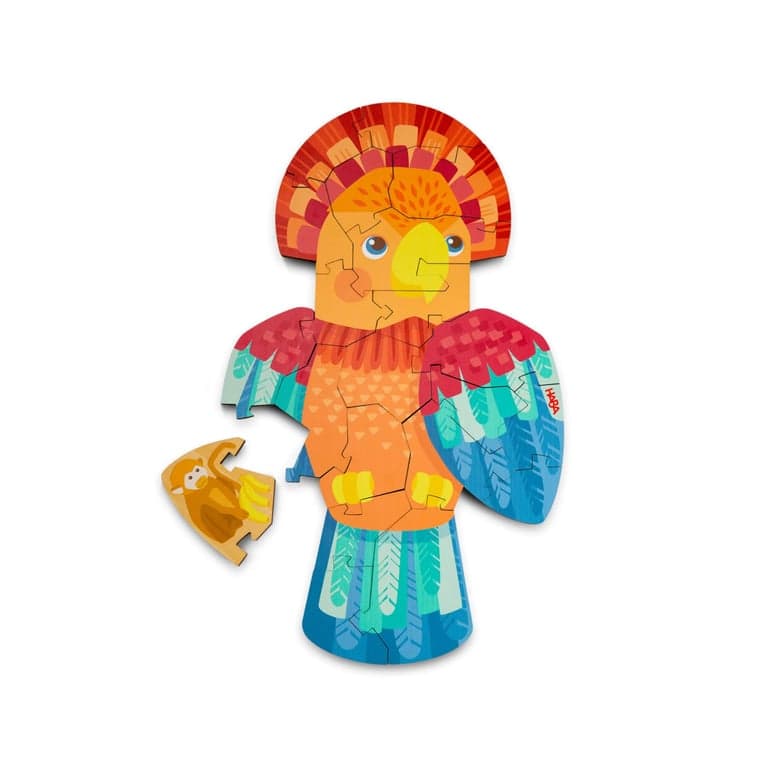HABA 2-in-1 Houten Puzzel Papegaai