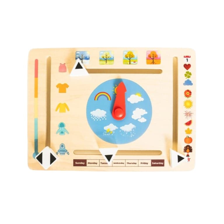 Montessori & Me Houten Weerbord