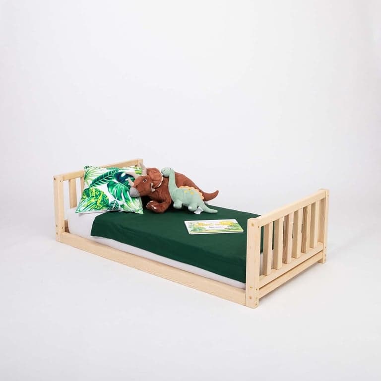 Sweet Home From Wood Eenpersoons Vloerbed met Hoofd- en Voeteneinde Dennenhout