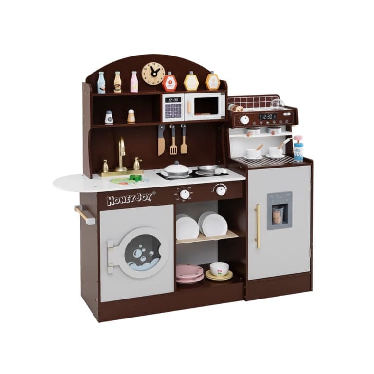 Costway Speelkeukenset met Koffiezetapparaat Koffie