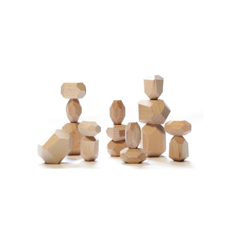 Green Walnut Stapelstenen Mus-Set van 16