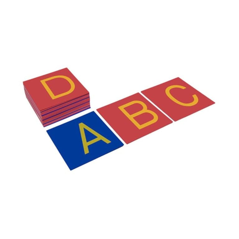 Kid Advance Montessori Hoofdletters Schuurpapieren Letters Print