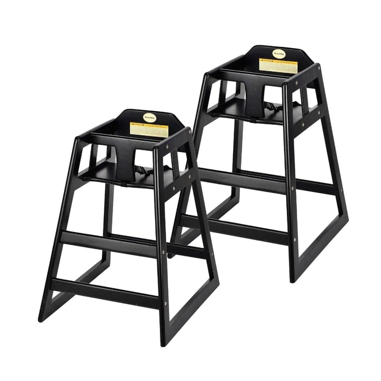 Alpine Industries Hoge Kinderstoel 2-Pack Espresso
