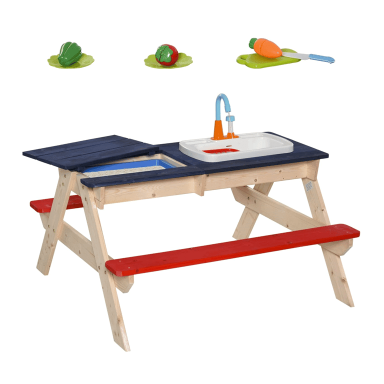 Outsunny Zand & Watertafel met Tapkraan
