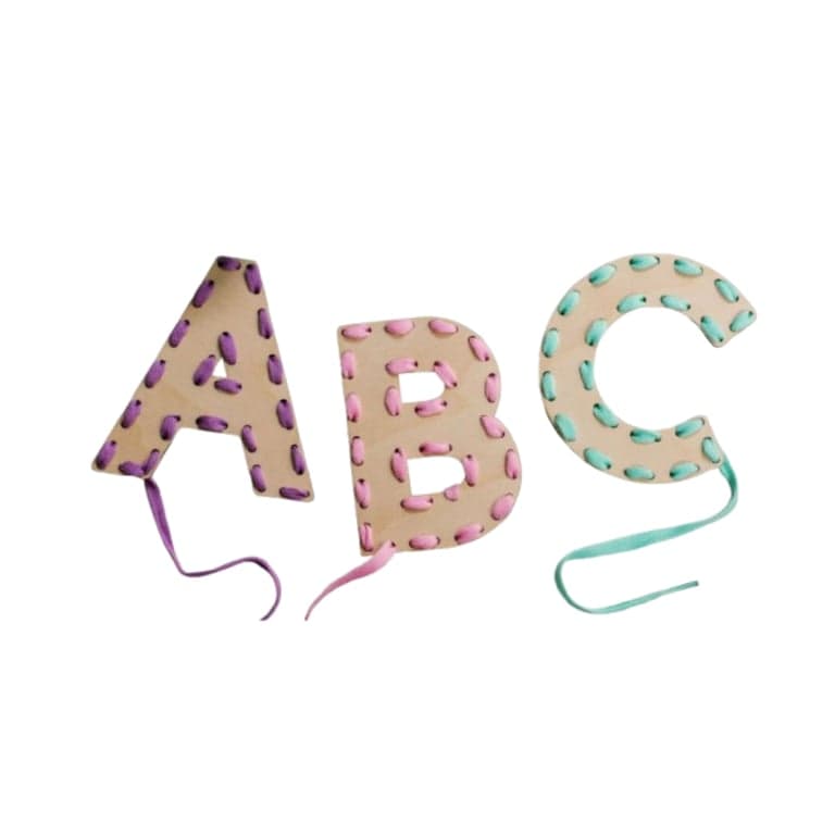 A Design For All Seasons Alfabet Veterbord 3 Letters Pastel