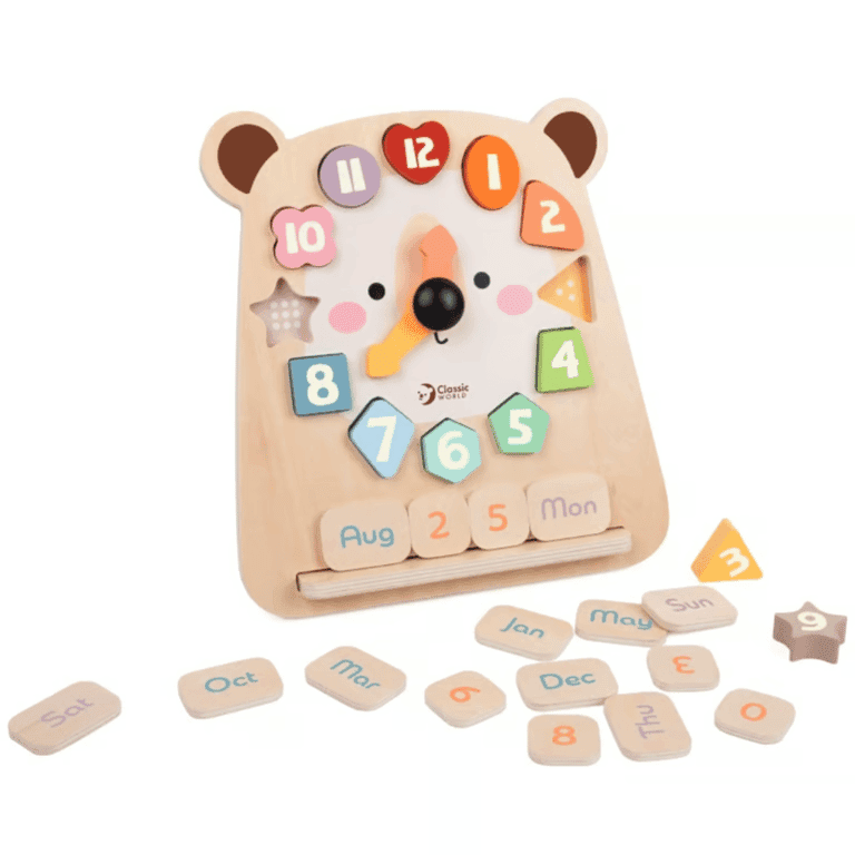 Classic World Klok Puzzel Teddybeer