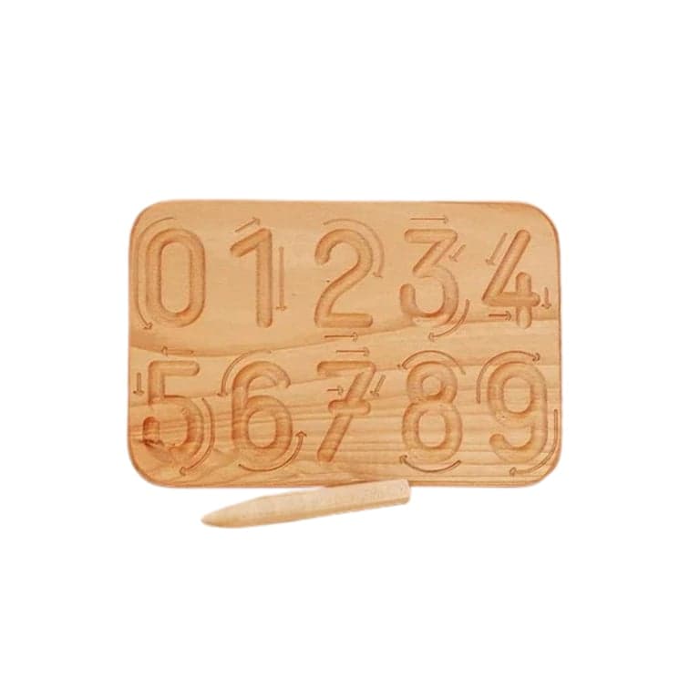 PoppyBabyCo Houten Nummer Traceerbord