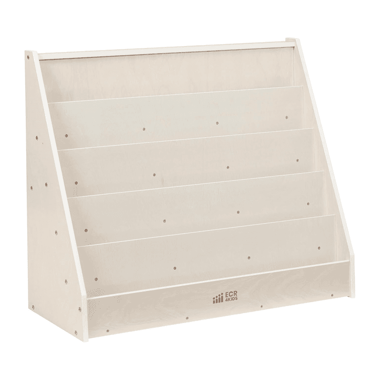 ECR4Kids Streamline Enkelzijdige Boekenplank White wash