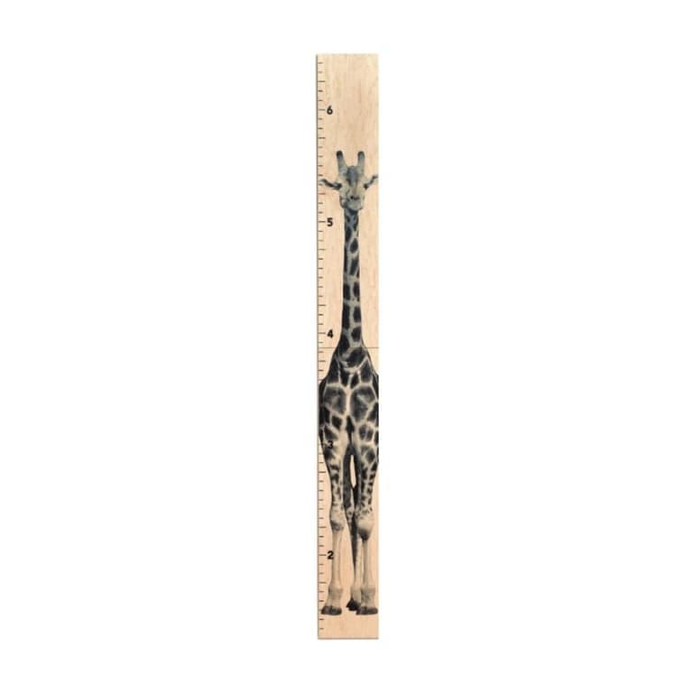 Headwaters Studio Grote Giraffe Houten Groeigrafiek