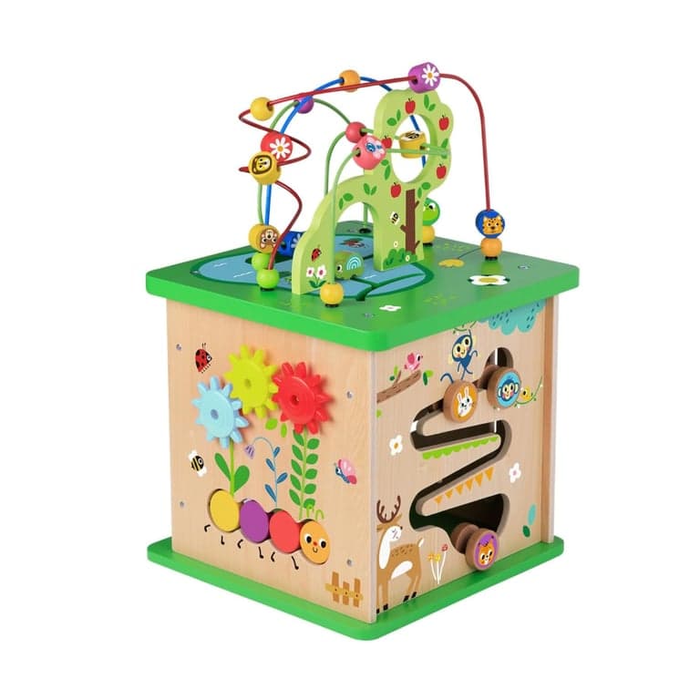 TOOKYLAND 5-in-1 Houten Activiteitenkubus