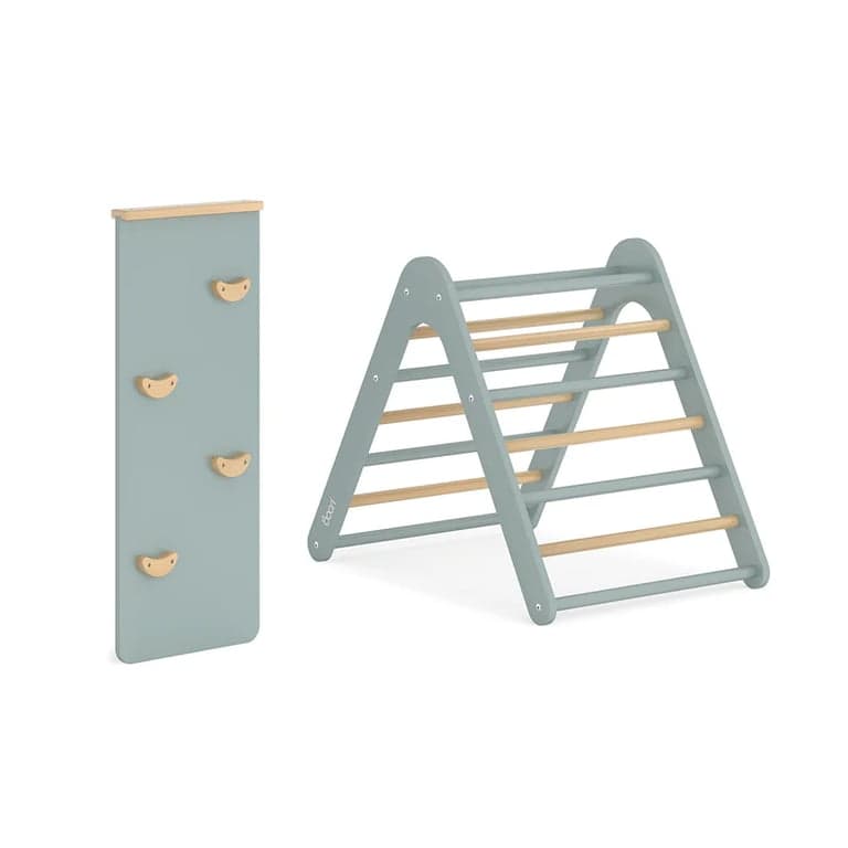 Boori Tidy Pikler Klimdriehoek & Helling 2-Delige set Bosbes en Amandel
