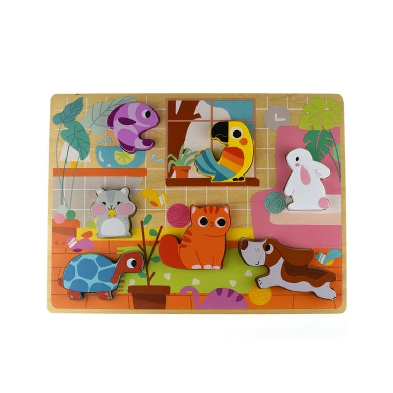 Tooky Toy Vorm Puzzel Huisdieren