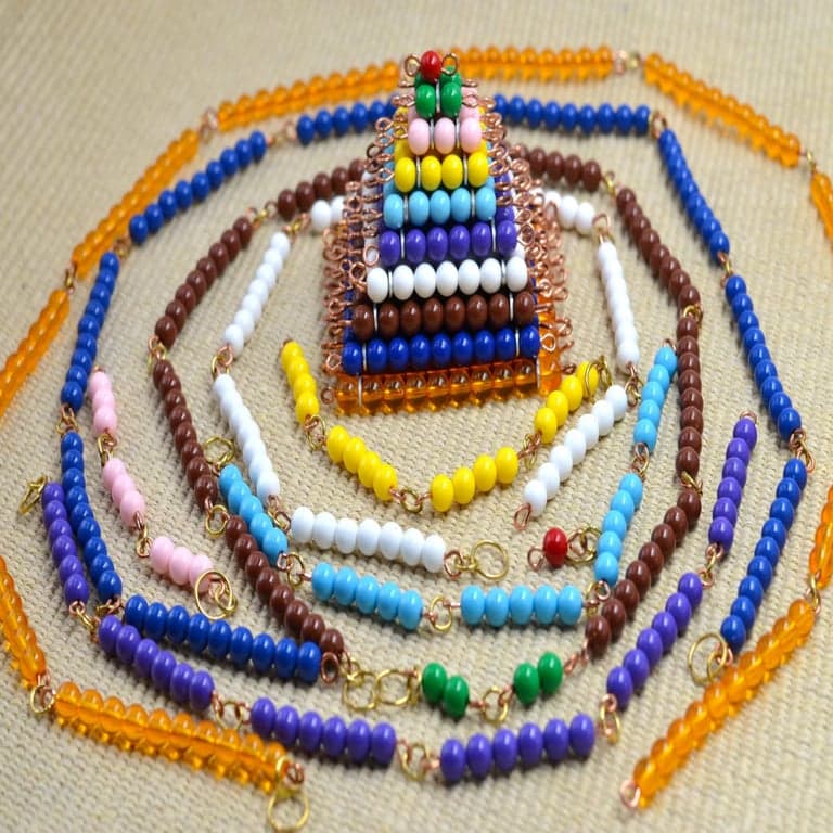 Canmom Montessori Korte Kralenkettingen Met Houten Hanger