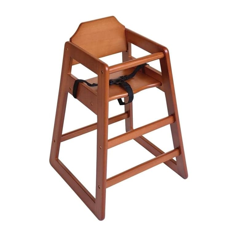 Bolero Hoge Kinderstoel Donker Hout