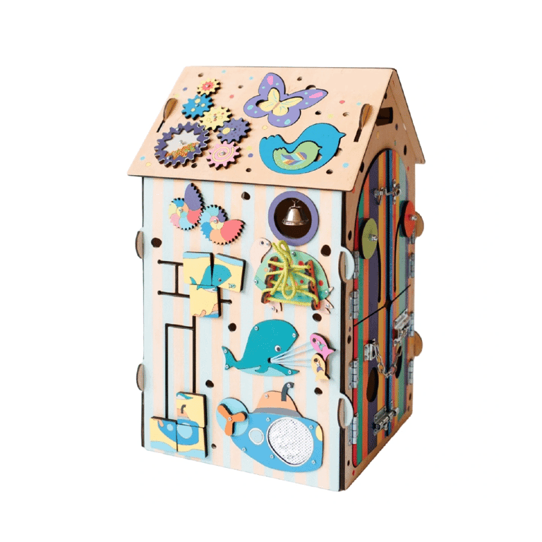 Elis Design Huis Activiteitenbord Dierentuin
