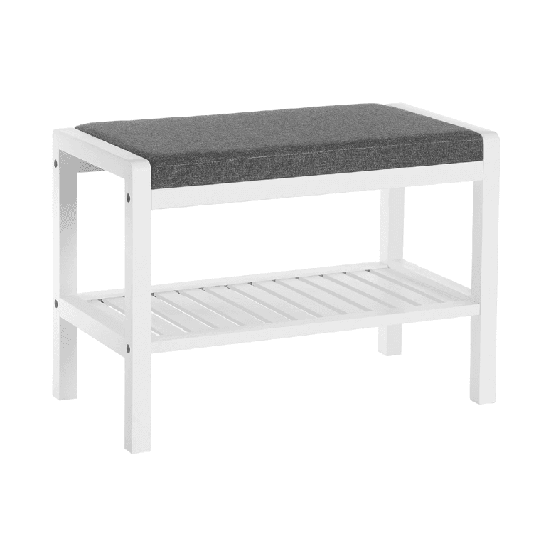 Songmics Schoenenbank Grijs-Wit