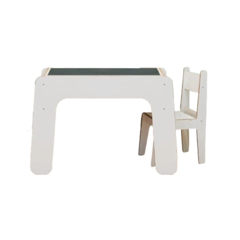 Wild Kids Activiteiten Tafel met Tweezijdig Tafelblad en 1 Stoel Wit