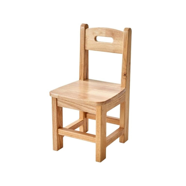 woJKod Zuiver Hout Kinderstoel Paar Set