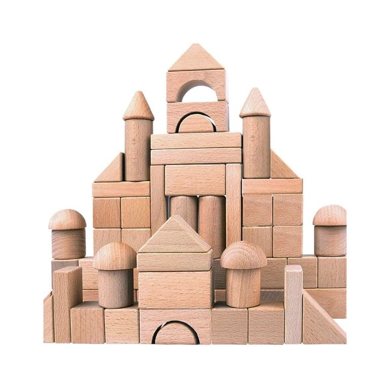 Migargle Houten Bouwstenen Set Natuurlijk