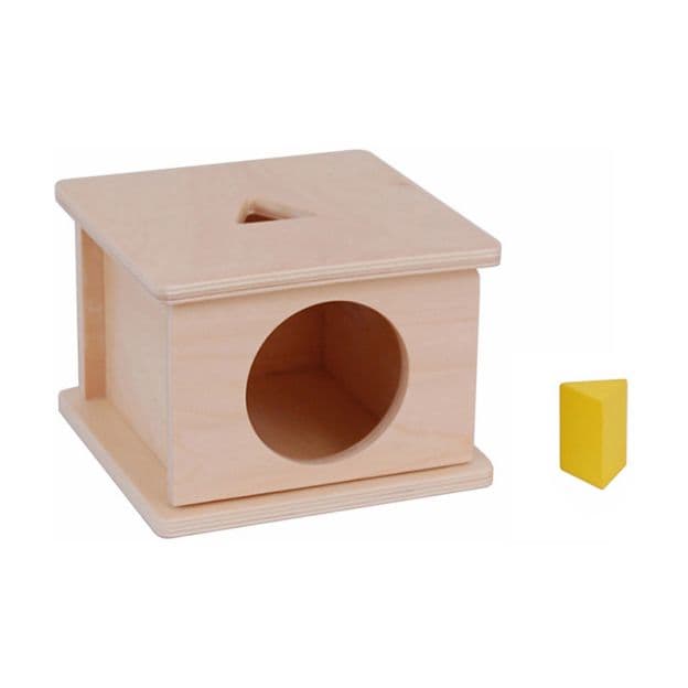 Kid Advance Montessori Kiekeboe Kistjes met Driehoekig Blokje