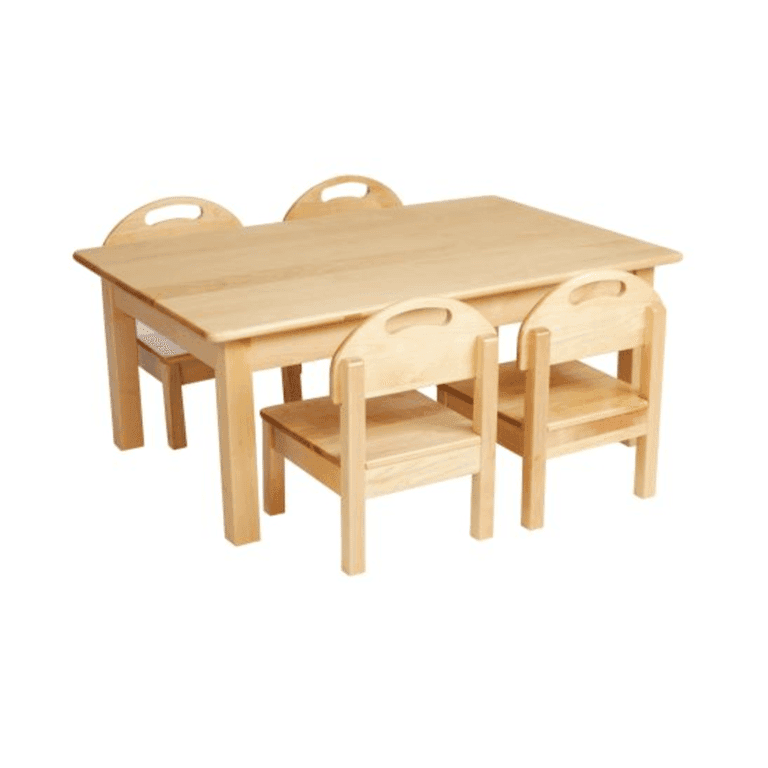 Discount School Supply Lage Peuter Tafel & 4 Stoelen Set