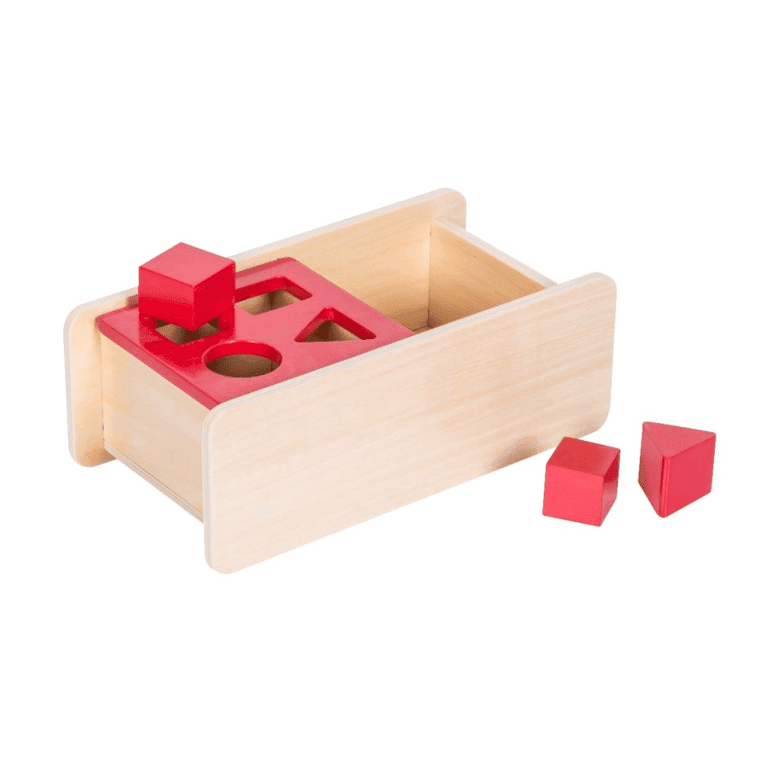 Montessori Outlet Imbucare Dozen met Klapdeksel 4 Vormen