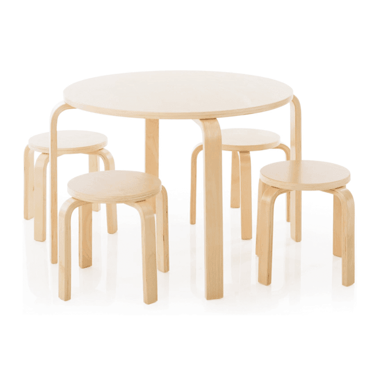 Guidecraft Nordic Tafel en Stoelset Naturel