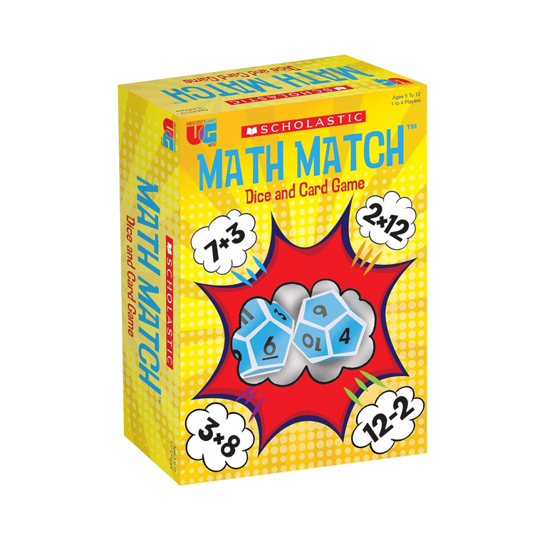 University Games Scholastic Wiskunde Dobbel en Kaartspel (Engelstalig)