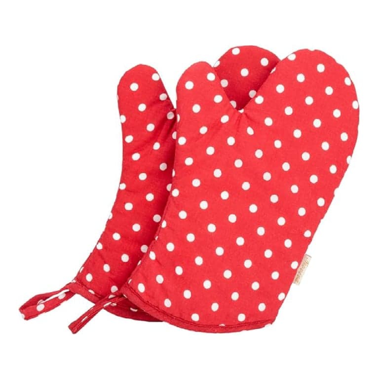 NEOVIVA Keuken Ovenwanten Voor Kinderen Polka dot Rood