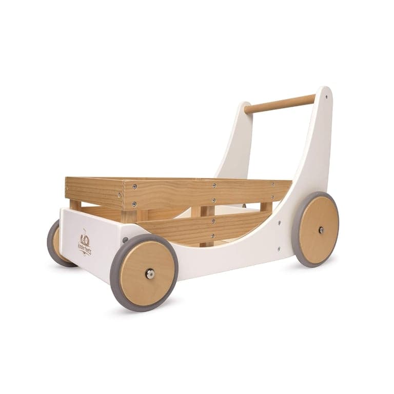 Kinderfeets Houten 2-in-1 Loopwagen Wit