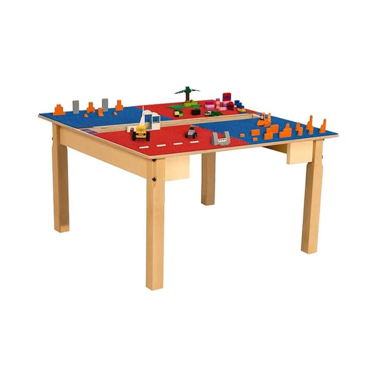 Contender Time-2-Play Berkenmultiplex Kinderactiviteitentafel 45,72 cm Poten Rood en Blauw