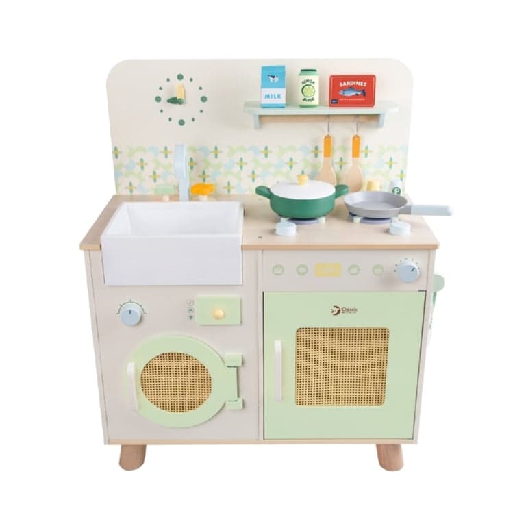 Classic World Speelkeuken met Wasmachine en Accessoires