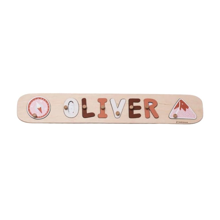 ChildUniverse Naampuzzel Berg met Pinnen Naampuzzel6