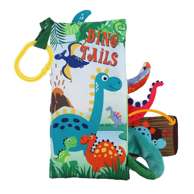 bebe mondo Kreukel Boek Dino Staarten (Engelstalig)