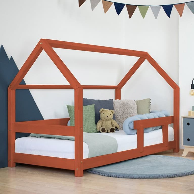 Benlemi Huisbed Tery met Stevige Reling Baksteen Rood 190 x 90