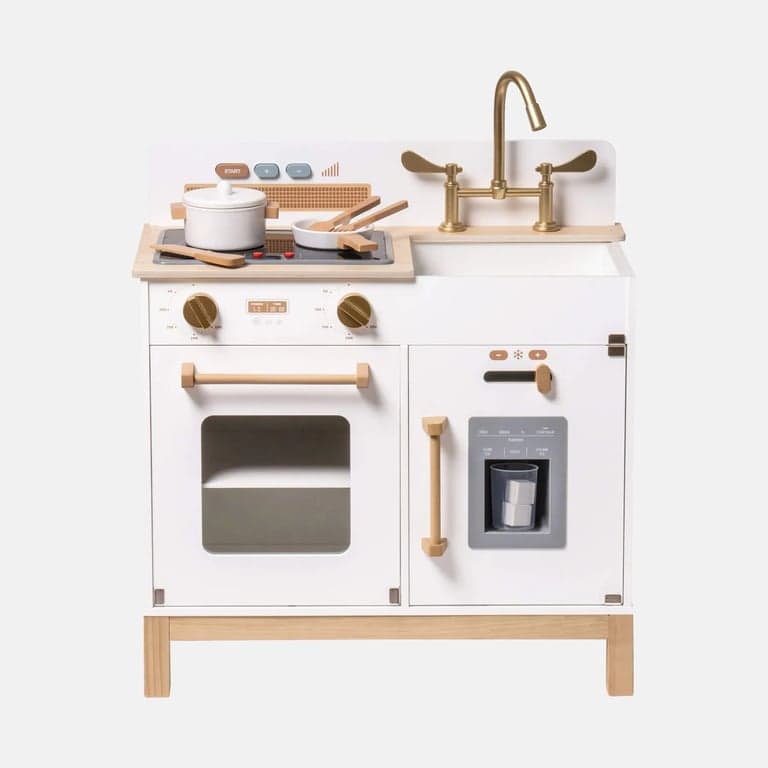 Robud Houten Kinder Speel Keuken Montessori Wit