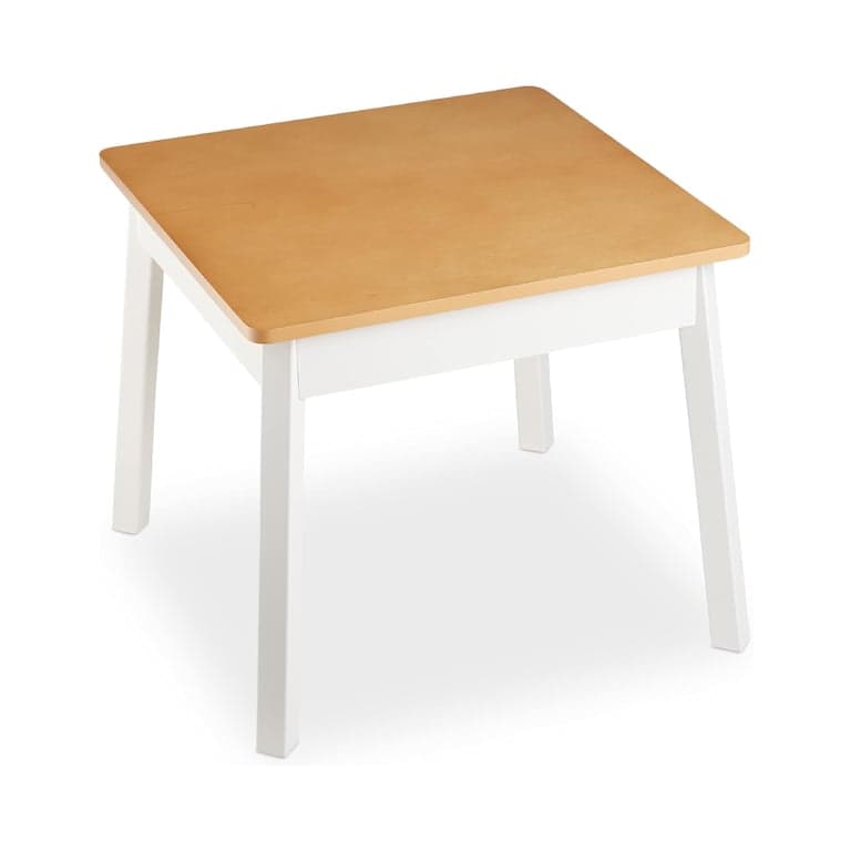 Melissa & Doug Houten Vierkante Tafel Wit en Natuurlijk