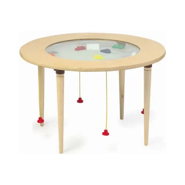 Gressco Kleuren en Vormen Ronde Magnetische Zand Activiteitentafel Naturel