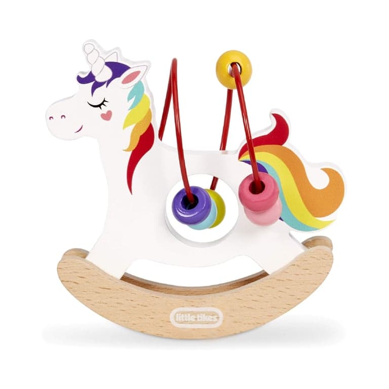 Little Tikes Wooden Critters Unicorn Busy Beads Maze