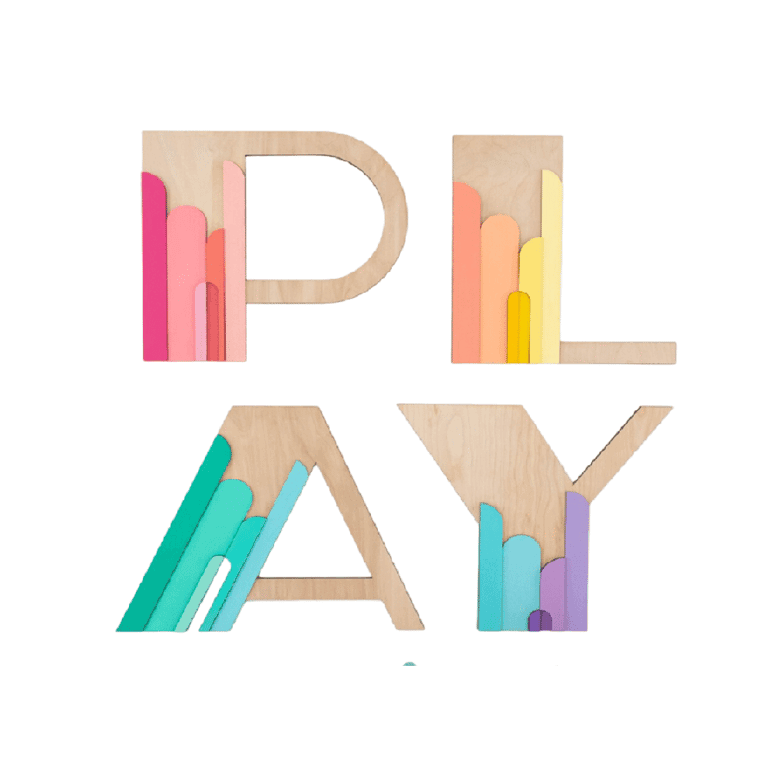 Oh So Jo Designs Art Deco Regenboog SPEL Letters