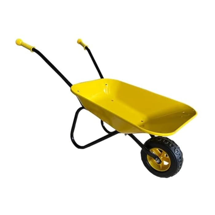 ASC Kids Metalen Kruiwagen Geel en Zwart