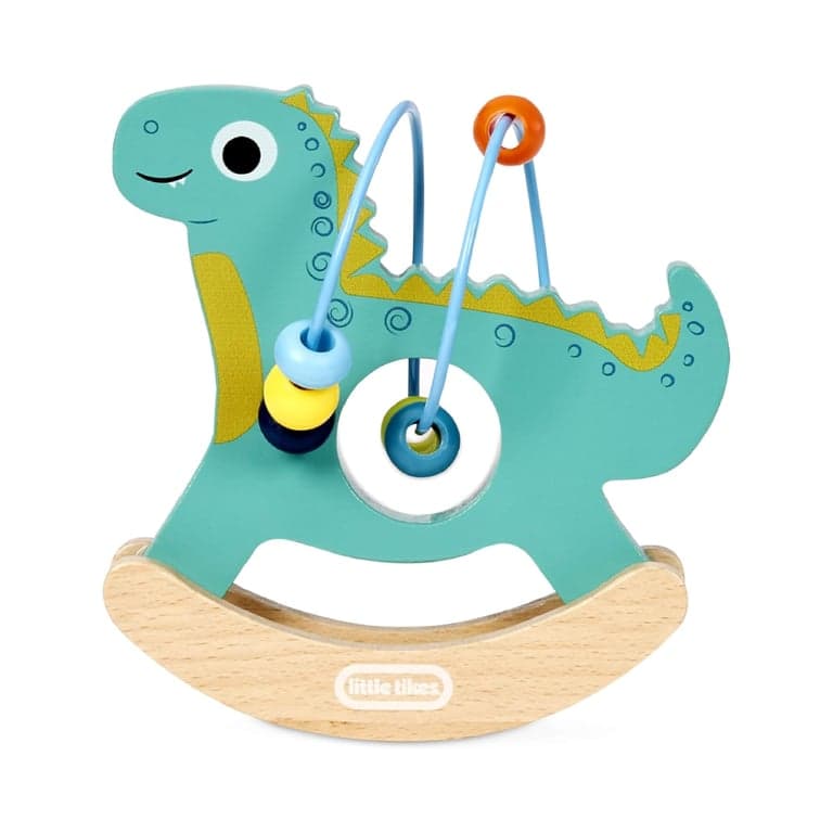 Little Tikes Wooden Critters Dino Busy Beads Maze Developmental Toy