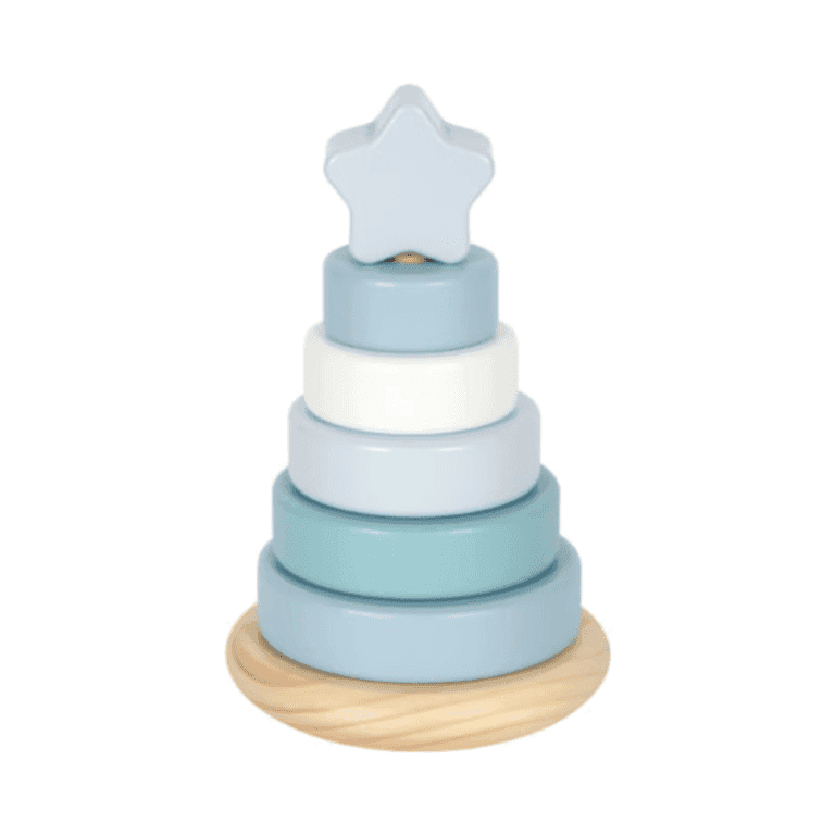 Small Foot Houten Stapeltoren Blauw