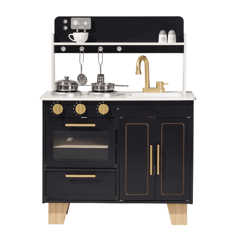 ROBUD Houten Speelkeuken Speelset Obsidiaan