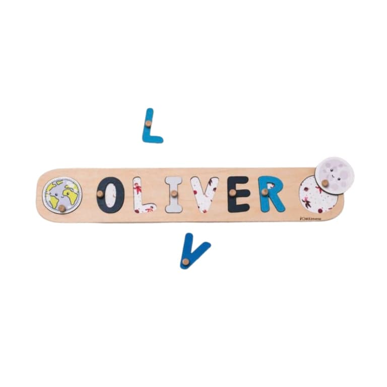 ChildUniverse Naampuzzel Planeet met Pinnen Naampuzzel4